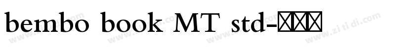 bembo book MT std字体转换